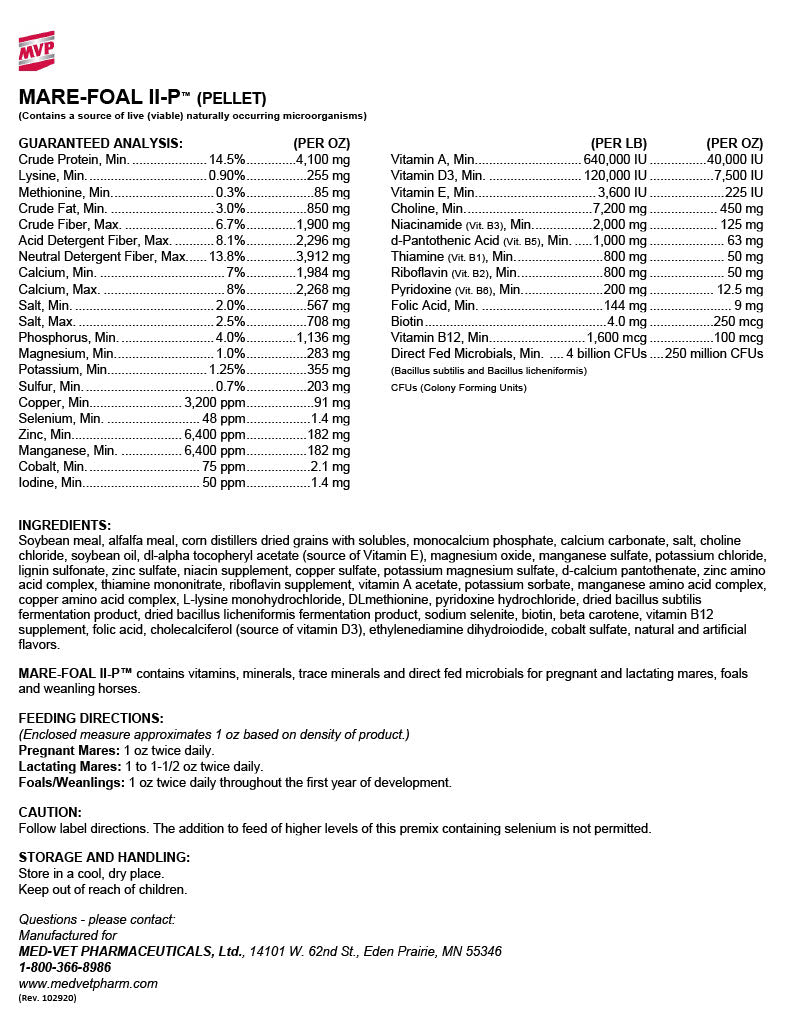 Mare-Foal II-P (Pellets)